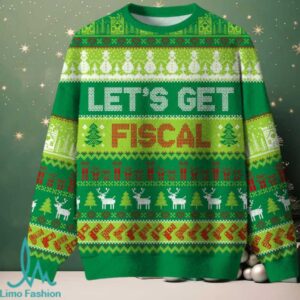 Let's Get Fiscal Ugly Christmas Fuzzy Fleece Sweatshirt