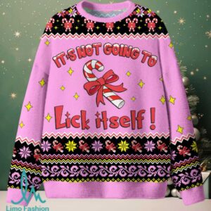Lick Itself Christmas Knit Sweatshirt