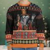 Hippie Peace Love Ugly Christmas Sweater