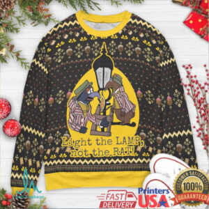 Light The Lamp Not The Rat Ugly Christmas Sweatshirt