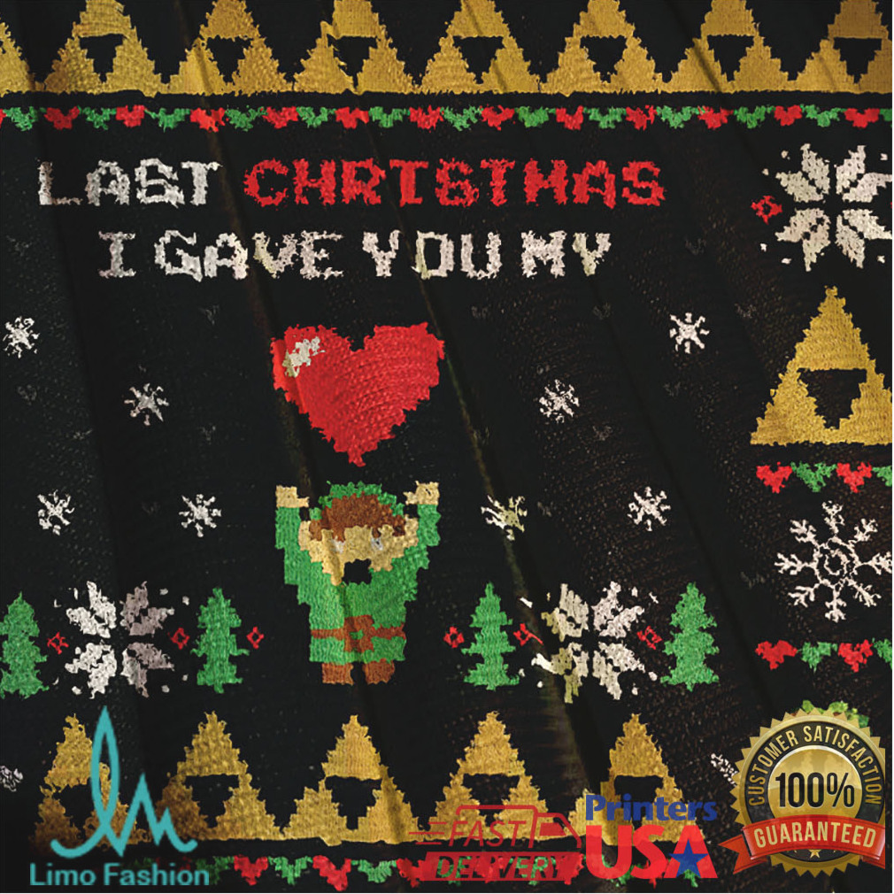 Link To My Heart Zelda Christmas Ugly Sweatshirt Link To My Heart Zelda Christmas Ugly Sweatshirt