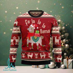 Llama Lalala Ugly Christmas Sweater