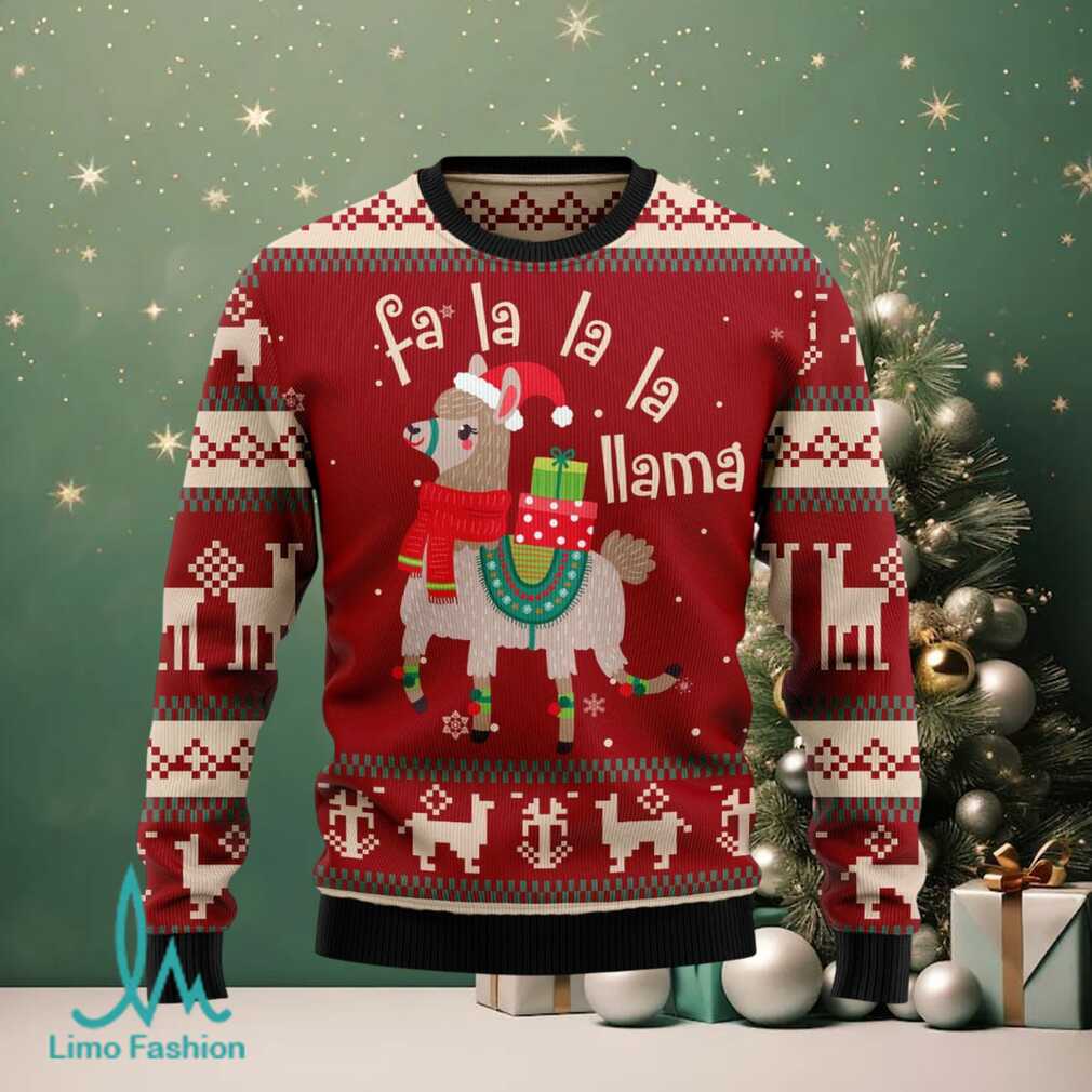 Llama Lalala Ugly Christmas Sweater Llama Lalala Ugly Christmas Sweater