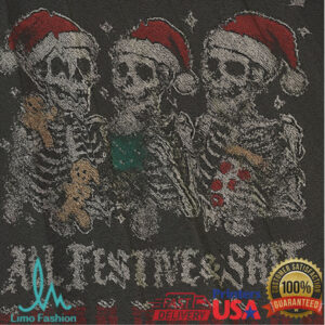 Look at Me Being Festive Skeleton Christmas Ugly Sweatshirt