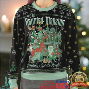Making Spirits Bright The Haunted Mansion Ugly Christmas Sweatshirt
