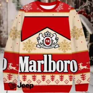 Marlboro Brand Of Cigarettes Christmas Ugly Sweatshirt