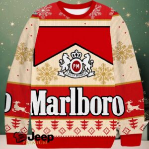 Marlboro Brand Of Cigarettes Christmas Ugly Sweatshirt