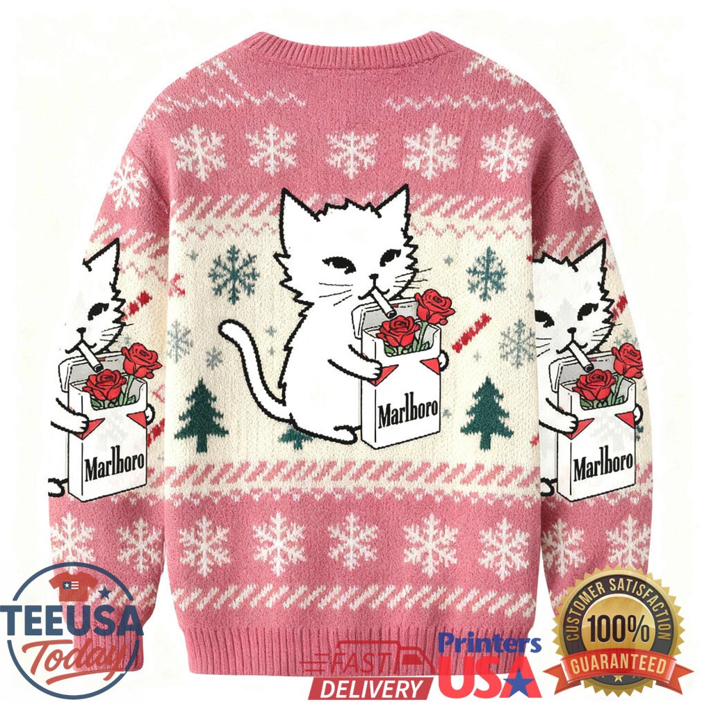Marlboro Funny Soming Cat Ugly Sweatershirt Marlboro Funny Soming Cat Ugly Sweatershirt