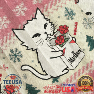 Marlboro Funny Soming Cat Ugly Sweatershirt