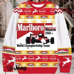 Marlboro Monaco Christmas Ugly Sweatshirt