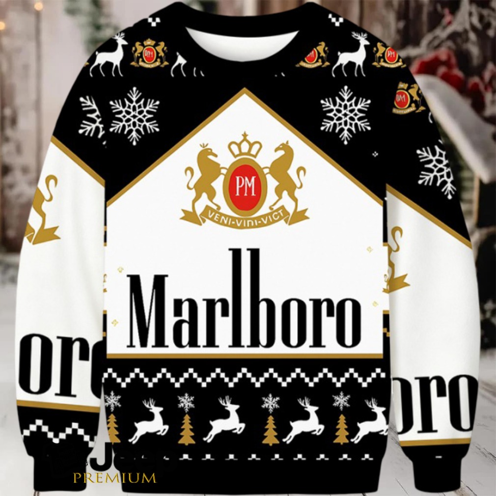 Marlboro Vintage Christmas Ugly Sweatshirt Marlboro Vintage Christmas Ugly Sweatshirt