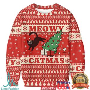 Meowy Christmas Ugly Sweatshirts
