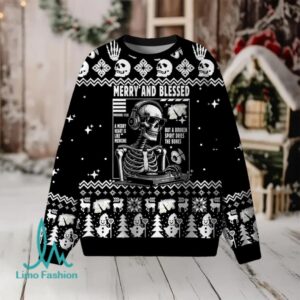 Merry And Blessed Christian Lightweight Sweater