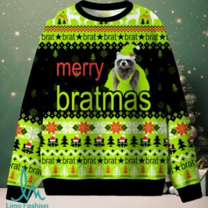 Merry Bratmas Christmas Knit Sweatshirt