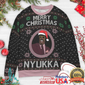 Merry Christmas Nyukka Friday Ugly Christmas Sweatshirt