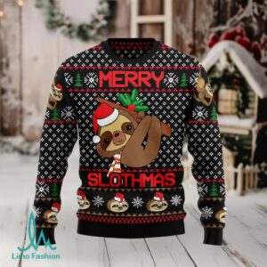 Merry Slothmas Ugly Christmas Sweater