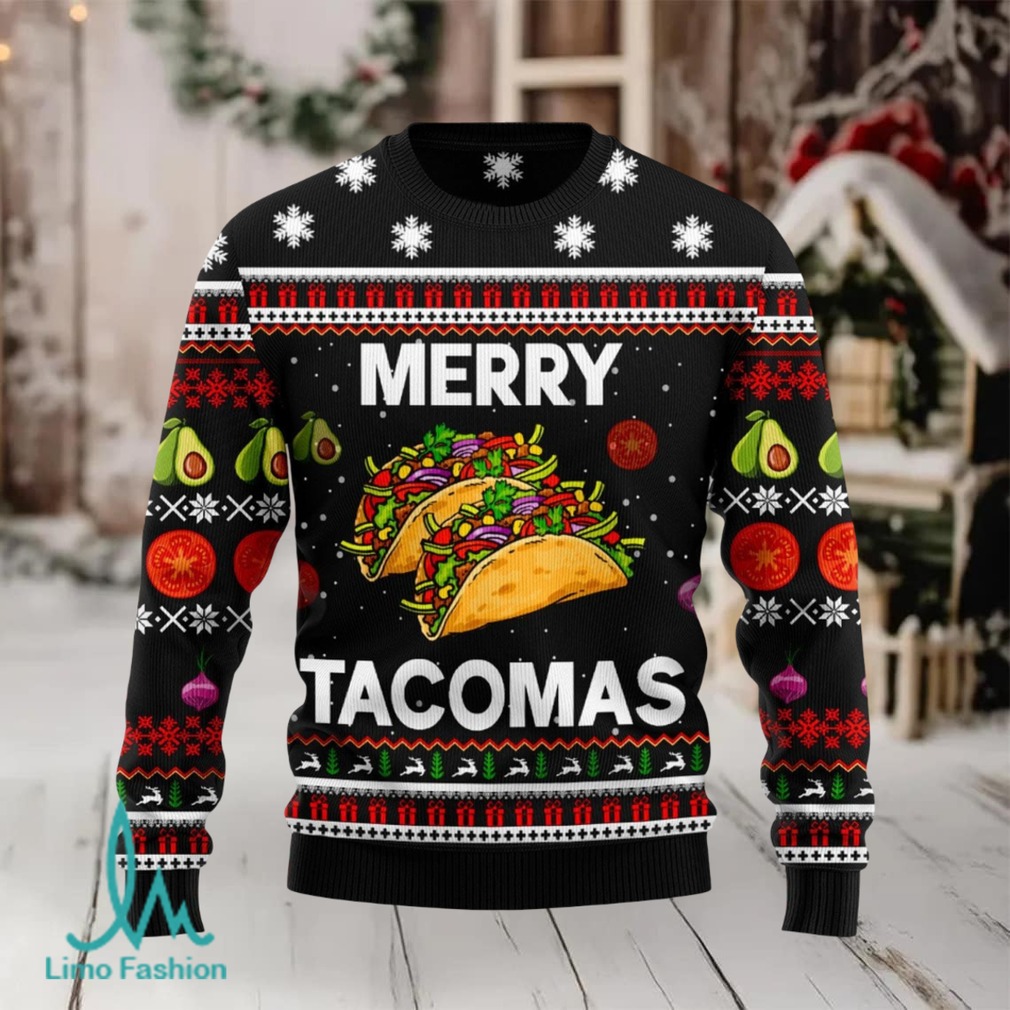 Merry Tacomas Ugly Christmas Sweater Merry Tacomas Ugly Christmas Sweater