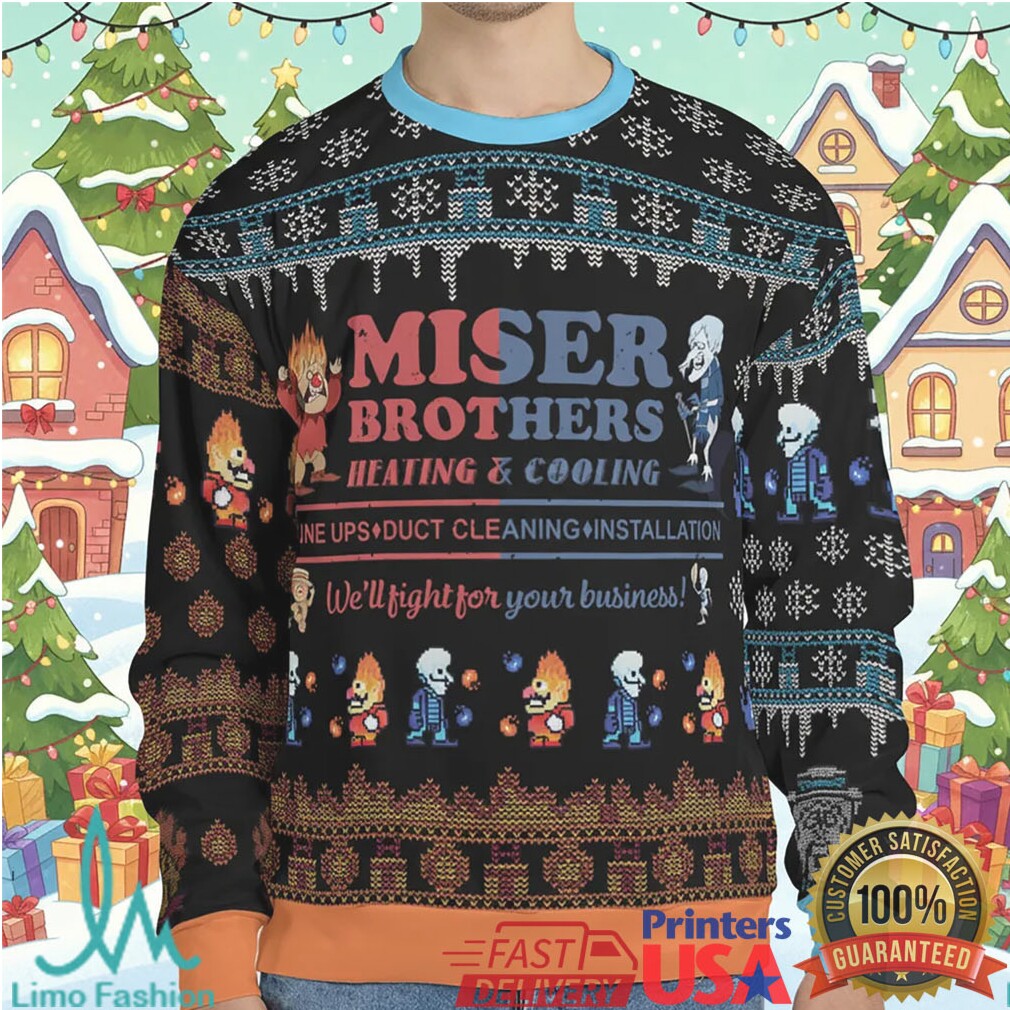 Miser Brothers A Miser Brothers’ Christmas Ugly Christmas Sweatshirt Miser Brothers A Miser Brothers’ Christmas Ugly Christmas Sweatshirt