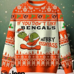 NFL Cincinnati Bengals If You Don’t Like Bengals Merry Kissmyass Ugly Sweater.jfif