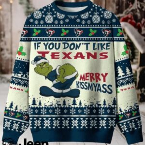 NFL Houston Texans If You Don't Like Texans Merry Kissmyass Ugly Sweater.jfif