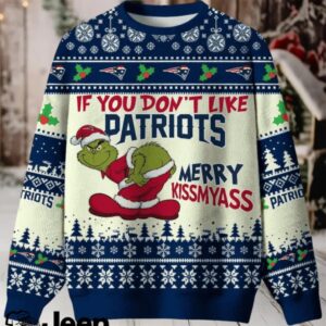 NFL New England Patriots If You Don’t Like Patriots Merry Kissmyass Ugly Sweater.jfif