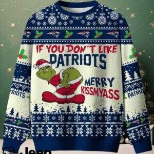 NFL New England Patriots If You Don’t Like Patriots Merry Kissmyass Ugly Sweater.jfif