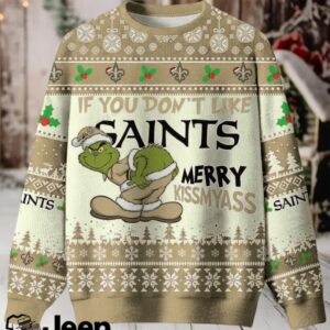 NFL New Orleans Saints If You Don’t Like Saints Merry Kissmyass Ugly Sweater.jfif