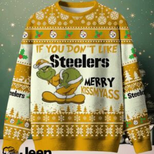 NFL Pittsburgh Steelers If You Don’t Like Steelers Merry Kissmyass Ugly Sweater.jfif