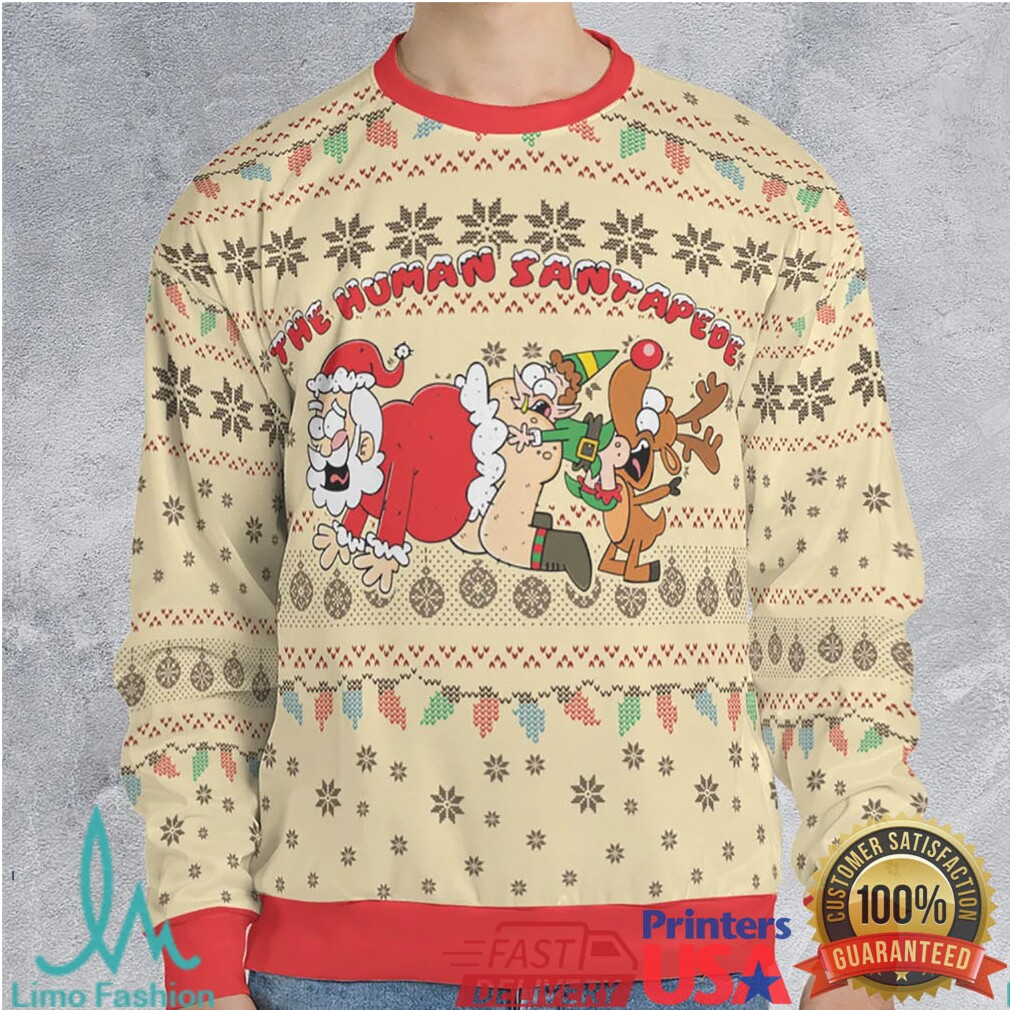 Human santapede Ugly Christmas Sweatshirt Human santapede Ugly Christmas Sweatshirt
