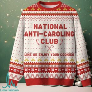 National Anti Caroling Club Ugly Christmas Fuzzy Fleece Sweatshirt