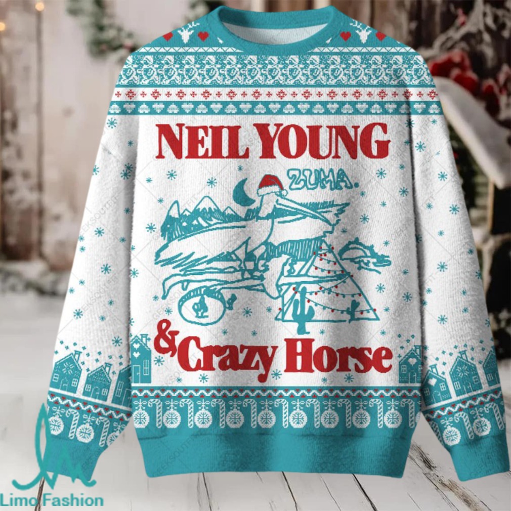 Neil Young & Crazy Horse Ugly Christmas Fuzzy Fleece Sweatshirt Neil Young & Crazy Horse Ugly Christmas Fuzzy Fleece Sweatshirt