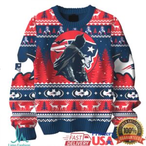New England Patriots Batman I Am A Patriot Christmas Ugly Sweater New England Patriots Batman I Am A Patriot Christmas Ugly Sweater