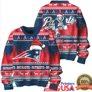 New England Patriots Christmas Ugly Sweater 3D Gift Christmas
