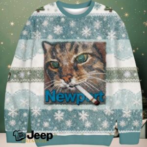 Newport Cat Christmas Ugly Sweatshirt