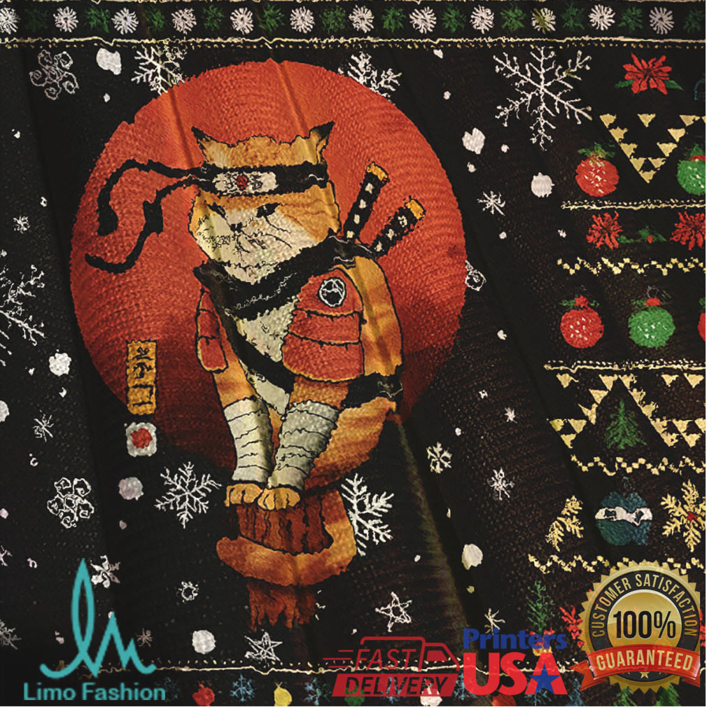 Ninja Cat Christmas Ugly Sweatshirts Ninja Cat Christmas Ugly Sweatshirts