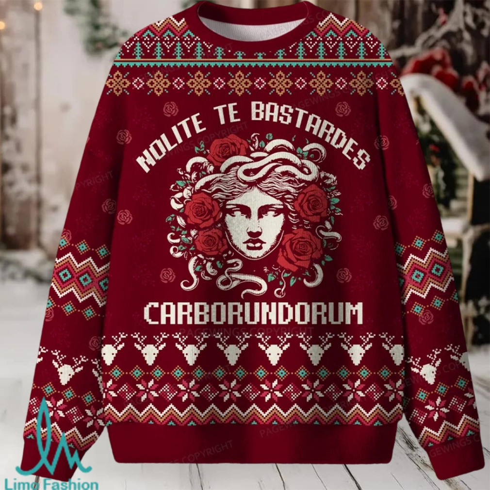 Nolite Te Bastardes Carborundorum Unisex Ugly Knit Sweatshirt Nolite Te Bastardes Carborundorum Unisex Ugly Knit Sweatshirt