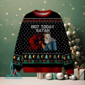 Not Today Satan Christian Lightweight Sweater