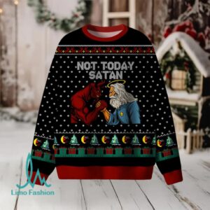 Not Today Satan Christian Lightweight Sweater