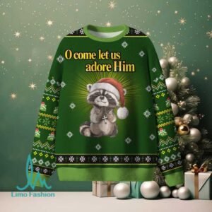 O Come Let Us Adore Him Christian Lightweight Sweater