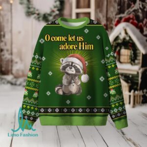 O Come Let Us Adore Him Christian Lightweight Sweater