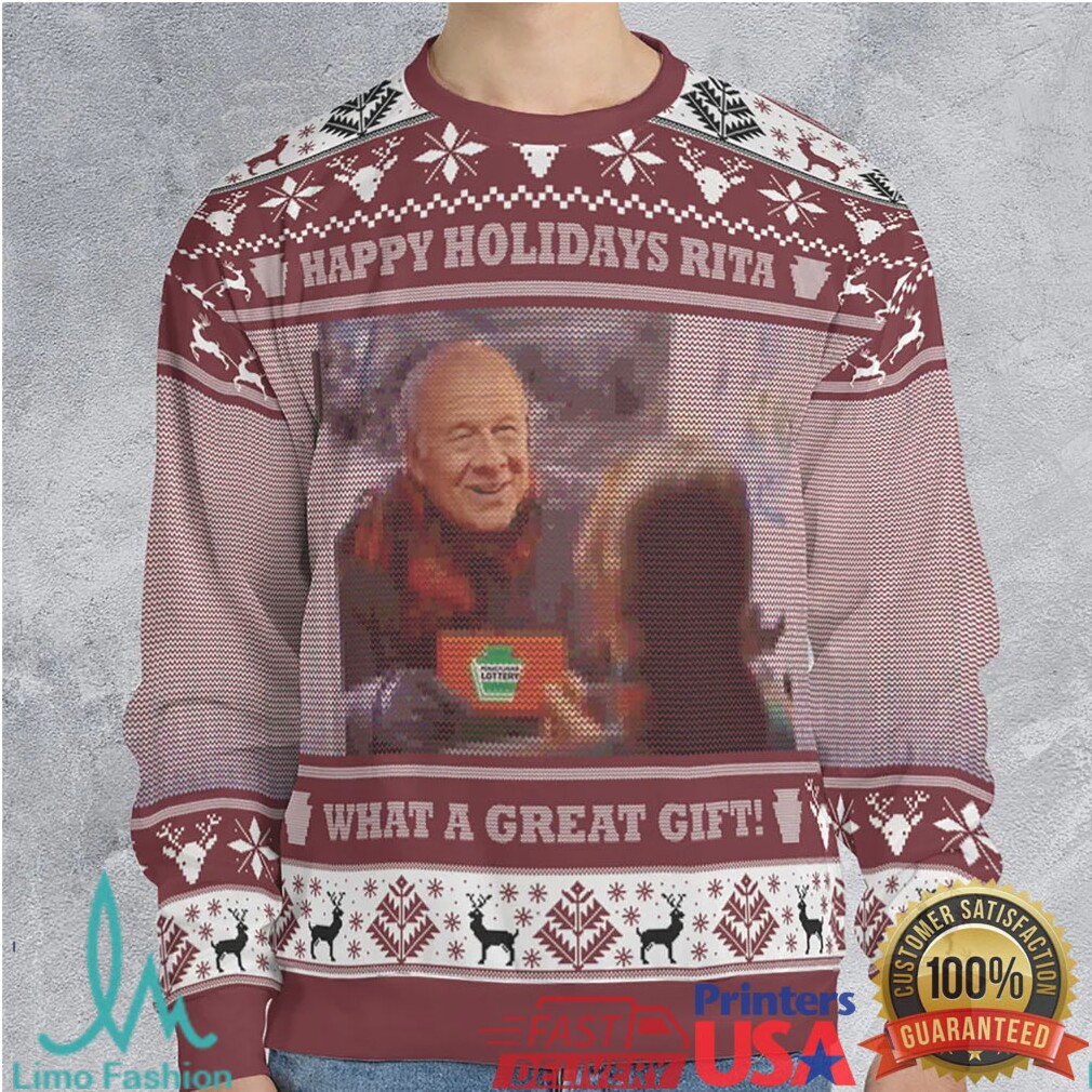 Happy Holidays Rita Ugly Christmas Sweatshirt Happy Holidays Rita Ugly Christmas Sweatshirt
