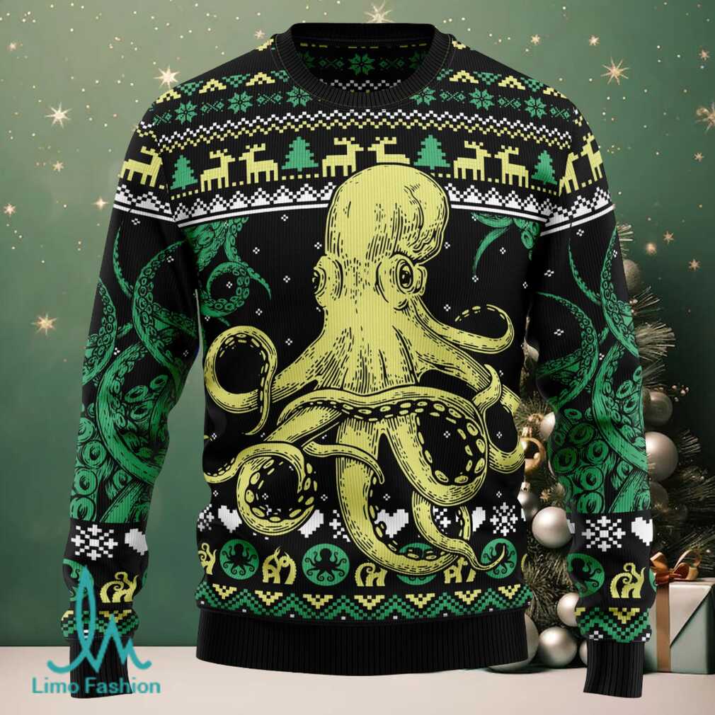 Octopus Cool Ugly Christmas Sweater Octopus Cool Ugly Christmas Sweater