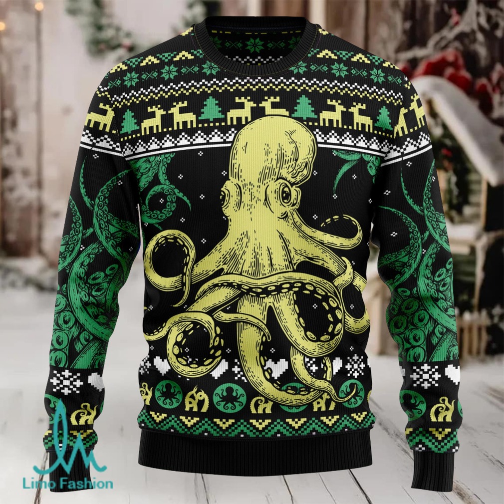 Octopus Cool Ugly Christmas Sweater Octopus Cool Ugly Christmas Sweater