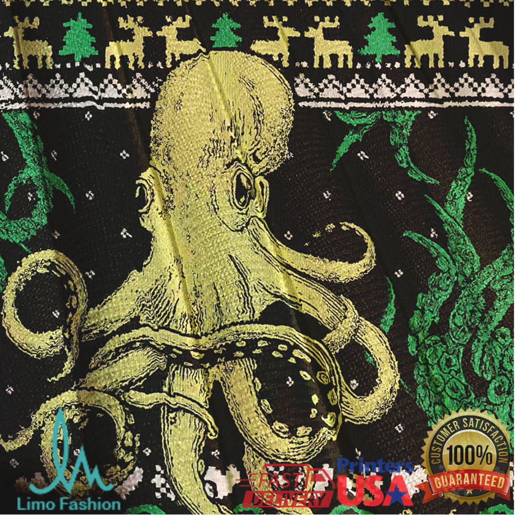 Octopus Kraken Cthulhu Christmas Ugly Sweatshirts Octopus Kraken Cthulhu Christmas Ugly Sweatshirts