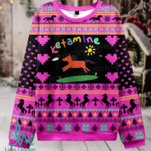 Orange Pony Christmas Knit Sweatshirt