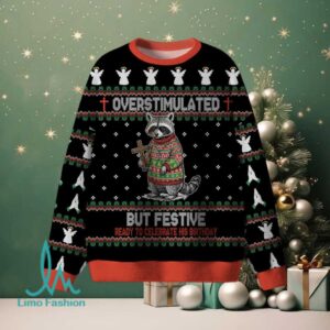 Overstimulated But Festive Christian Lightweight Sweater