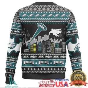 Philadelphia Eagles I Am Vengeance Batman Ugly Christmas Sweater