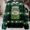 Tism Rizz Frog Christmas Knit Sweatshirt