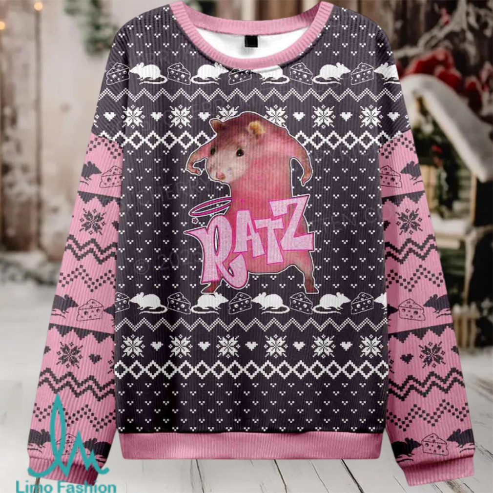 Pink Ratz Christmas Knit Sweatshirt Pink Ratz Christmas Knit Sweatshirt