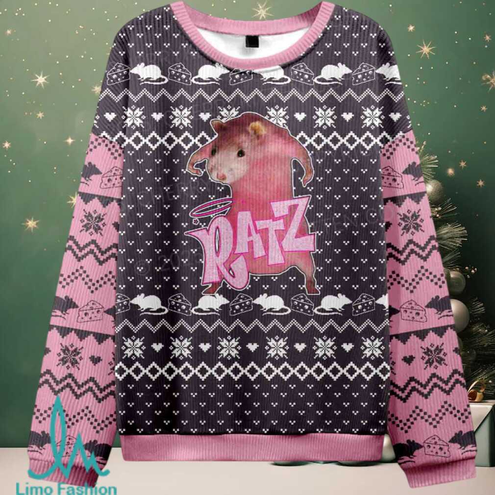 Pink Ratz Christmas Knit Sweatshirt Pink Ratz Christmas Knit Sweatshirt